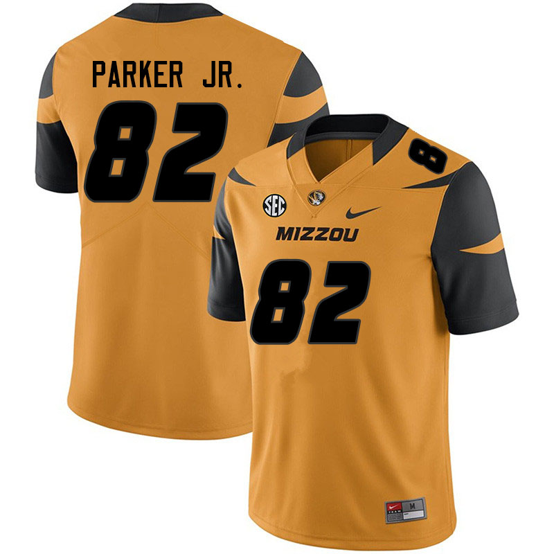 Men #82 Daniel Parker Jr. Missouri Tigers College Football Jerseys Sale-Yellow - Click Image to Close